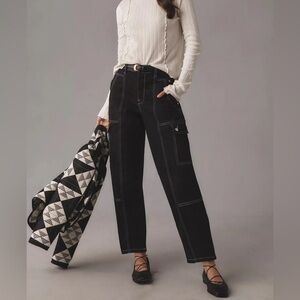 Anthropologie Carson Utility Barrel Pants